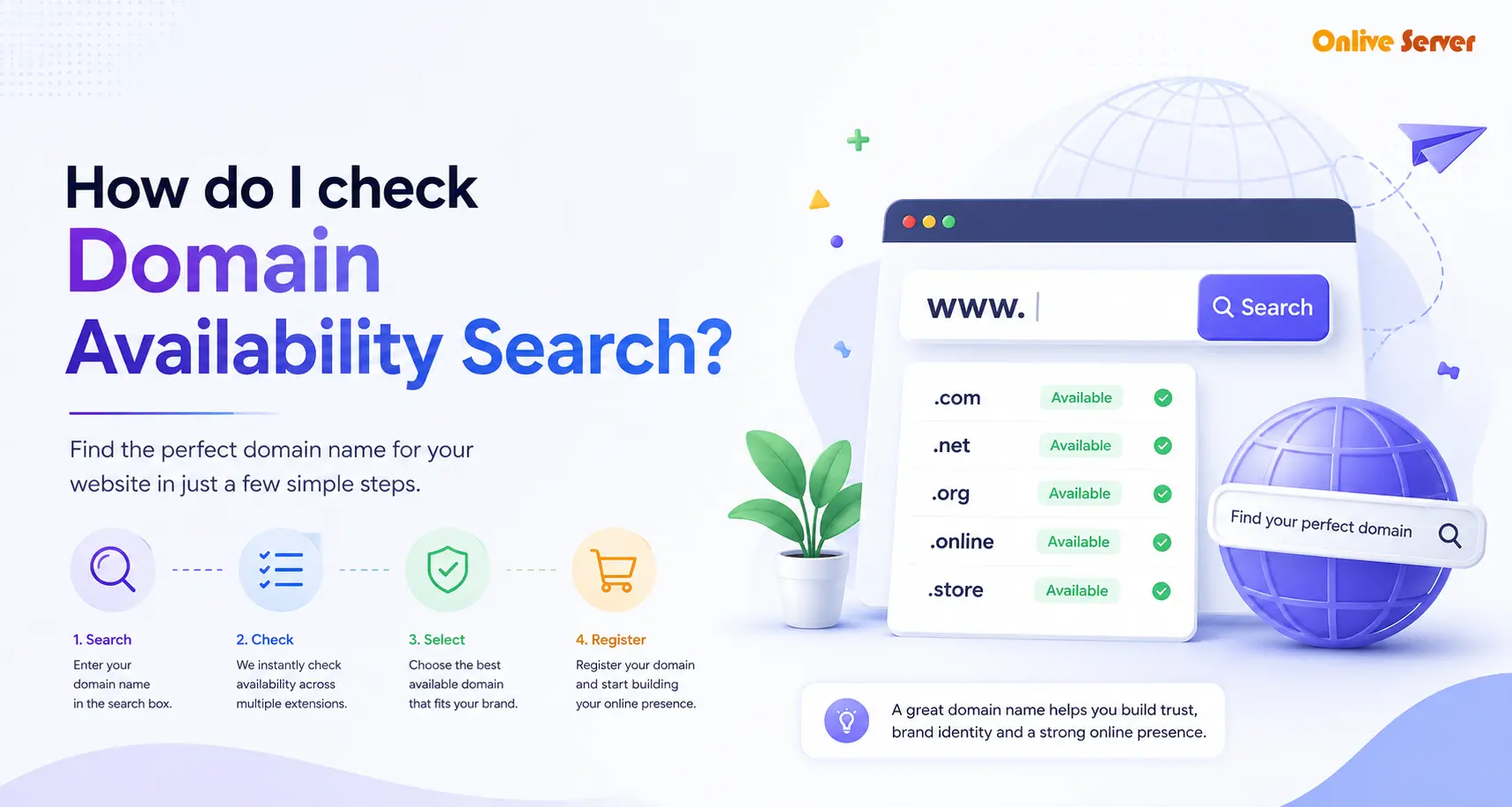 How do I check domain availability search?